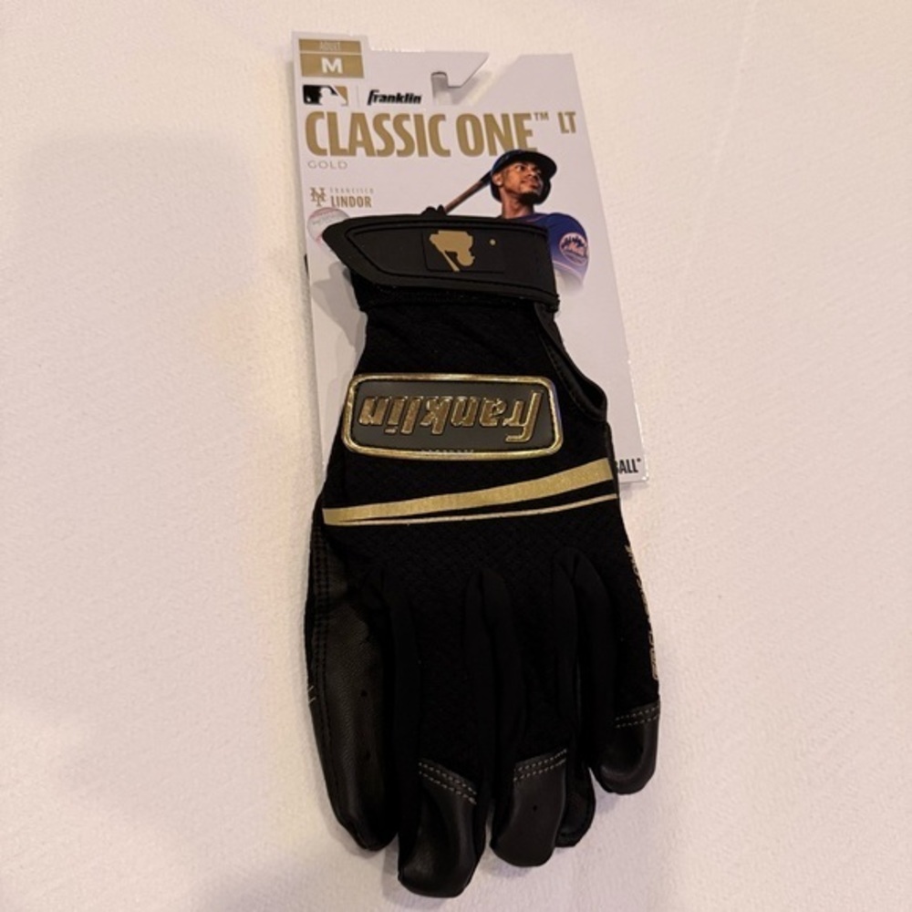 NWT Franklin Classic One Gold adult set of batting gloves- various sizes